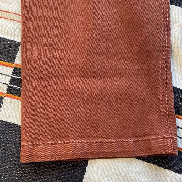 Universal Thread Rust Colored Wide Leg Cropped Denim Jeans. Size 4/27. Boho. - Picture 9 of 13